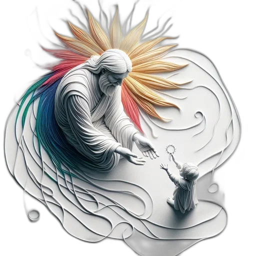 hair, crown, mask, staff transparent PNG cut-out