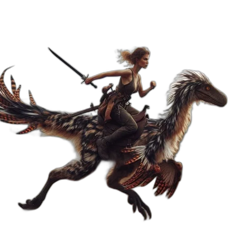 dragon, animal, creature, staff transparent PNG cut-out