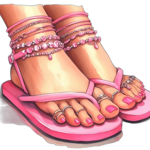 shoes, jewelry, photorealistic, 3d render transparent PNG cut-out