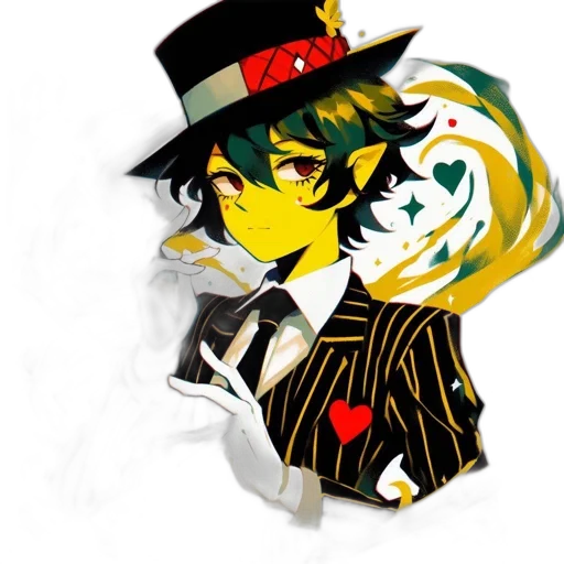 mask, hat, staff, jacket transparent PNG cut-out