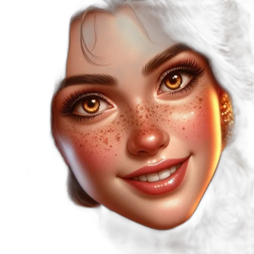 face, mask, jewelry, photorealistic transparent PNG cut-out