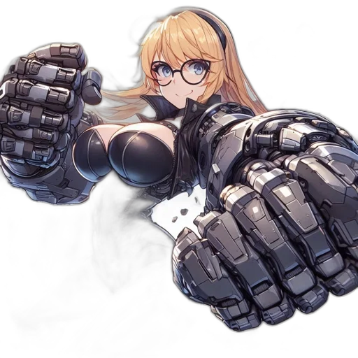 weapon, robot, concept art, cyberpunk transparent PNG cut-out