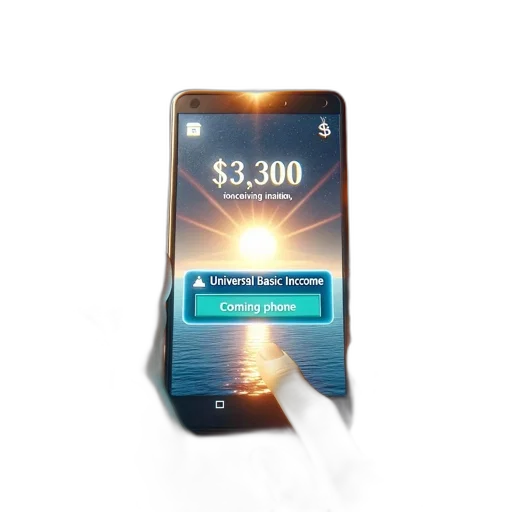hand, smartphone, displays, sunset transparent PNG cut-out