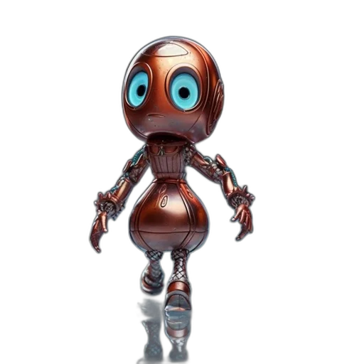 robot, creature, staff, dress transparent PNG cut-out