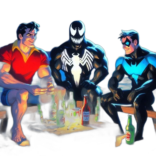 comic book art, concept art, 3d render, cartoon transparent PNG cut-out