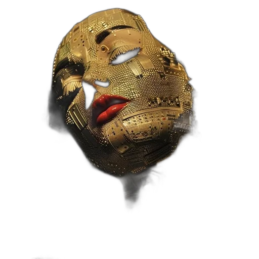mask, face, crown, jewelry transparent PNG cut-out