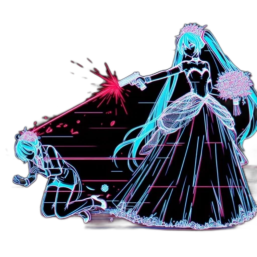 dress, crown, weapon, creature transparent PNG cut-out