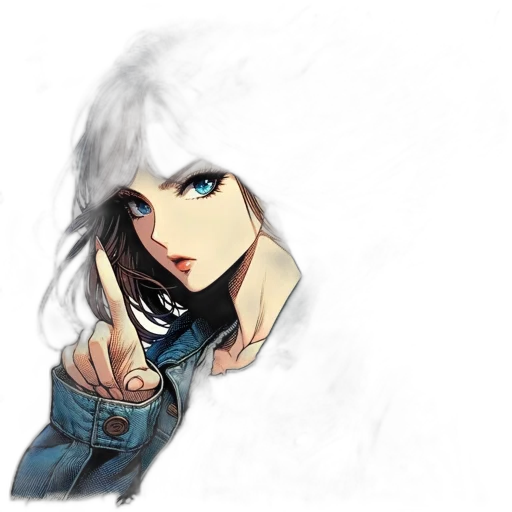 jacket, face, mask, comic book art transparent PNG cut-out