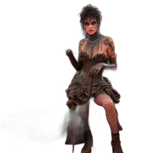 dress, concept art, fantasy art, photorealistic transparent PNG cut-out