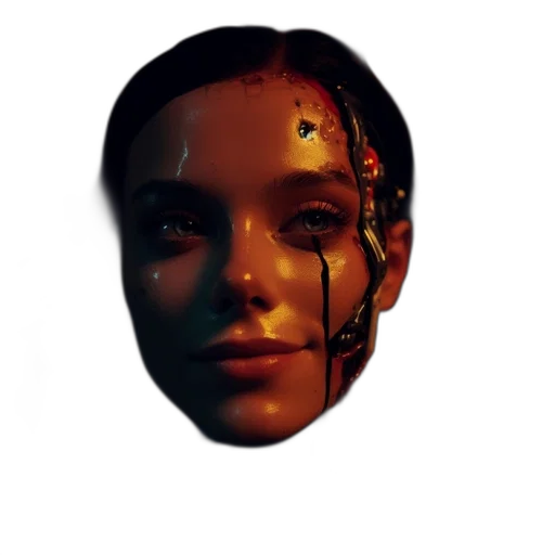 mask, face, robot, crown transparent PNG cut-out