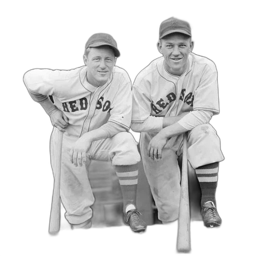 two, baseball, players, red transparent PNG cut-out