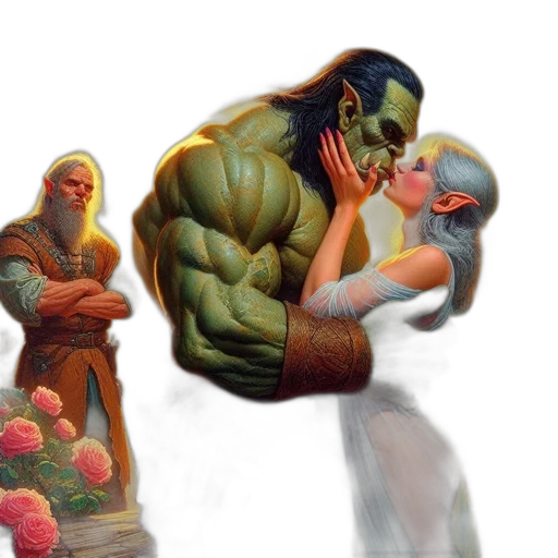 concept art, comic book art, fantasy art, photorealistic transparent PNG cut-out