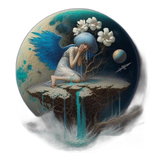 fantasy art, concept art, photorealistic, oil painting transparent PNG cut-out