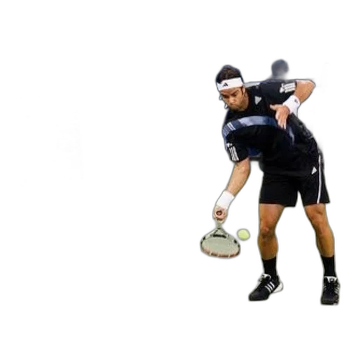 3d render, tennis, player, action transparent PNG cut-out