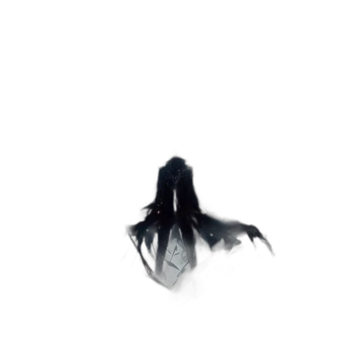 hair, creature, mask, dress transparent PNG cut-out
