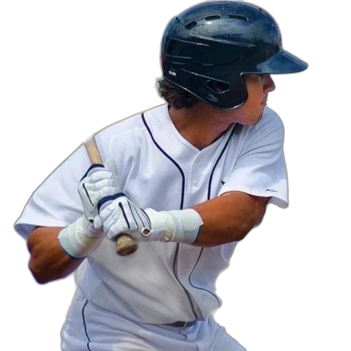 baseball, player, white, uniform transparent PNG cut-out