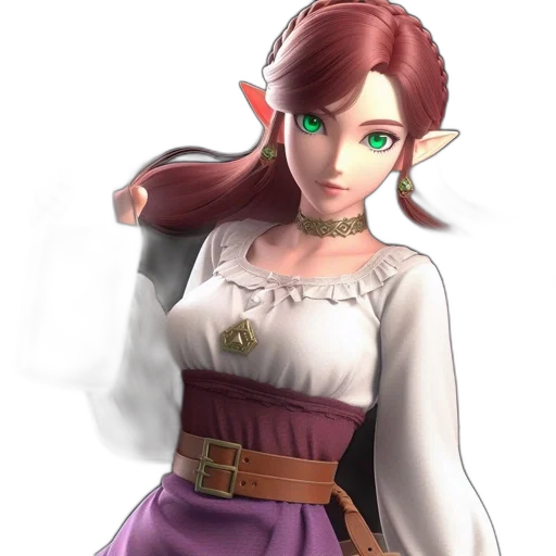 staff, dress, face, jewelry transparent PNG cut-out