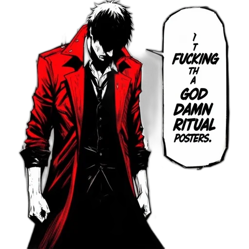 jacket, comic book art, concept art, anime transparent PNG cut-out