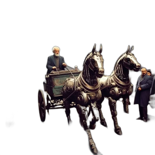 car, animal, staff, crown transparent PNG cut-out
