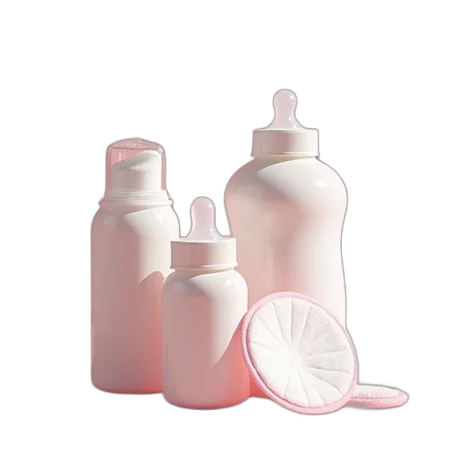 bottle, 3d render, vaporwave, concept art transparent PNG cut-out