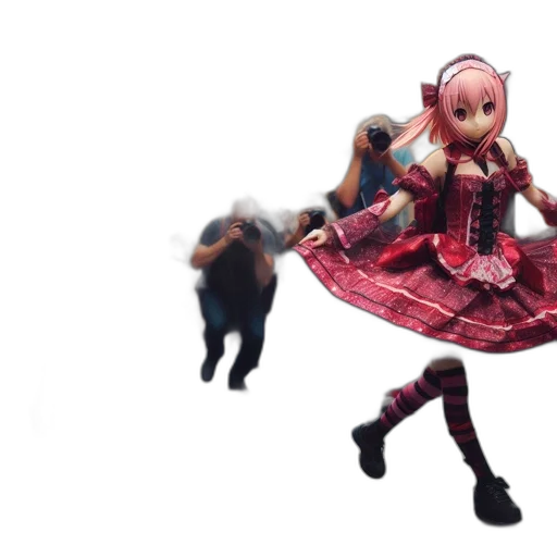 creature, dress, weapon, robot transparent PNG cut-out