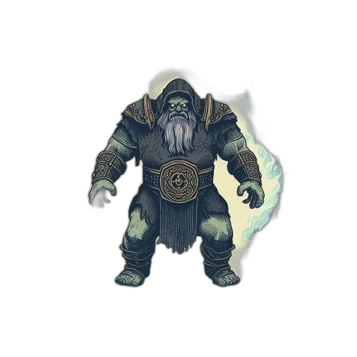 mask, creature, staff, jacket transparent PNG cut-out