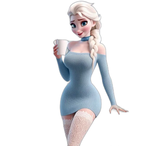 dress, 3d render, concept art, cartoon transparent PNG cut-out