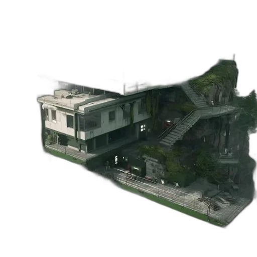 building, weapon, robot, 3d render transparent PNG cut-out