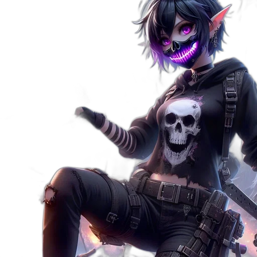 weapon, concept art, fantasy art, cyberpunk transparent PNG cut-out