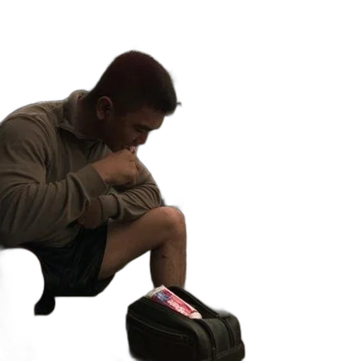shoes, jacket, weapon, creature transparent PNG cut-out