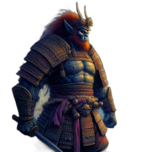 dragon, mask, sword, staff transparent PNG cut-out