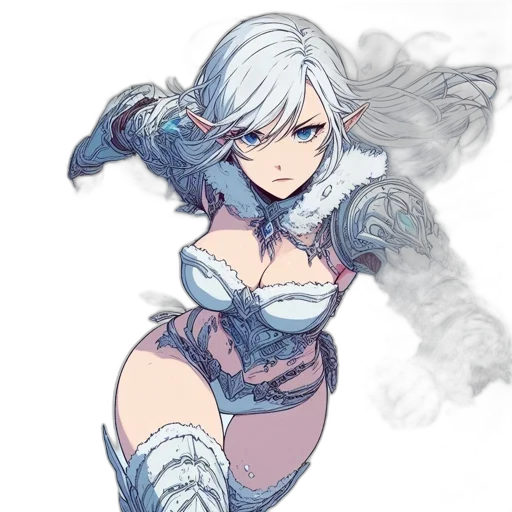 dress, staff, dragon, weapon transparent PNG cut-out