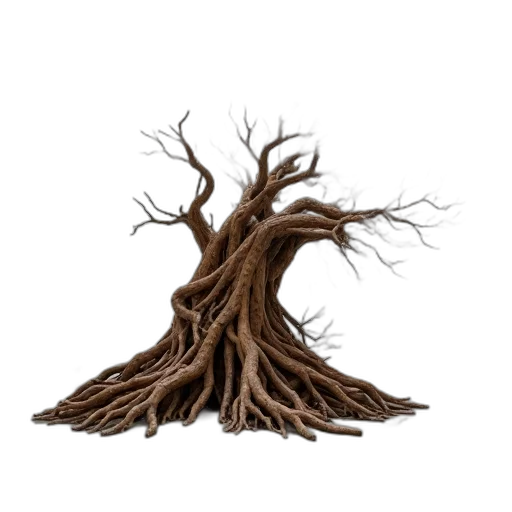 tree, hair, crown, staff transparent PNG cut-out