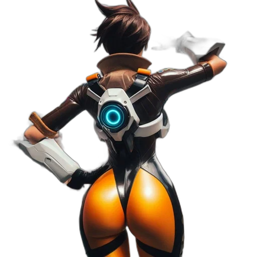 robot, weapon, jacket, staff transparent PNG cut-out