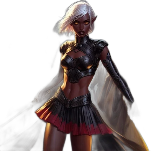 dress, concept art, comic book art, fantasy art transparent PNG cut-out