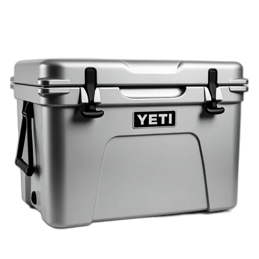 silver, yeti, brand, cooler transparent PNG cut-out