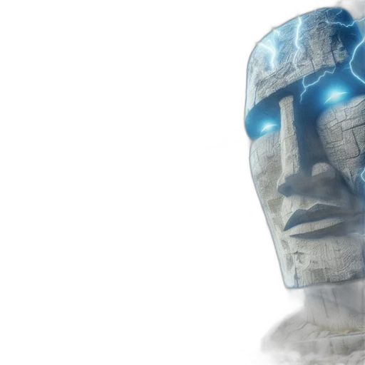robot, mask, face, 3d render transparent PNG cut-out