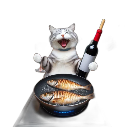 food, photorealistic, 3d render, oil painting transparent PNG cut-out