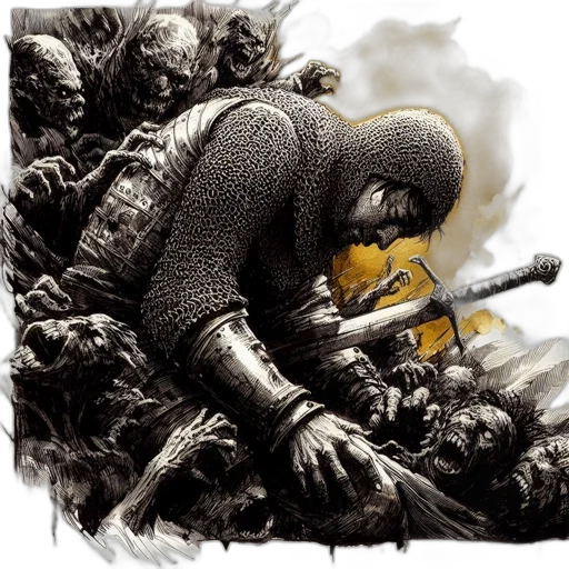 sword, concept art, comic book art, fantasy art transparent PNG cut-out
