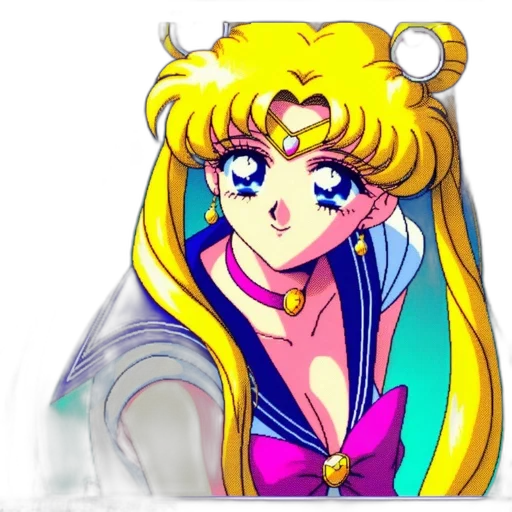 jewelry, face, anime, vaporwave transparent PNG cut-out