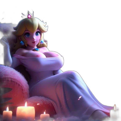 crown, dress, concept art, 3d render transparent PNG cut-out