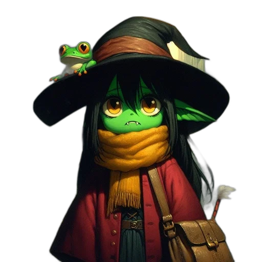staff, hat, dragon, mask transparent PNG cut-out