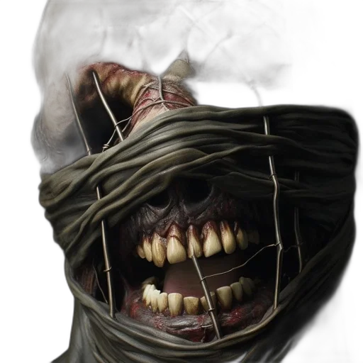 mask, face, creature, hair transparent PNG cut-out
