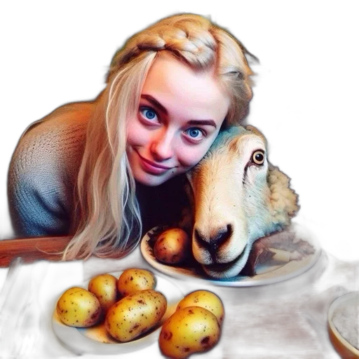 food, animal, creature, face transparent PNG cut-out