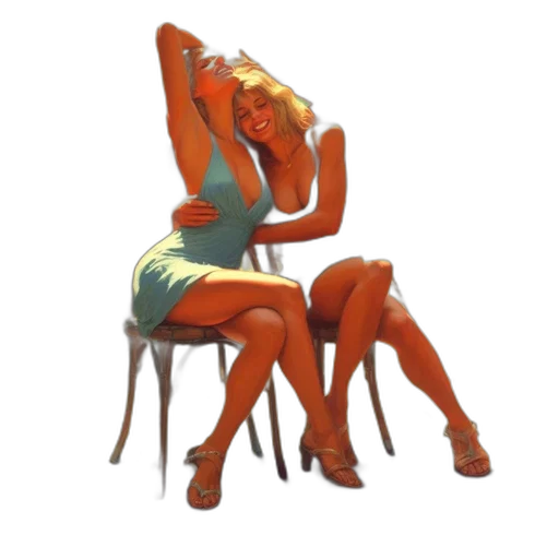furniture, dress, staff, jewelry transparent PNG cut-out