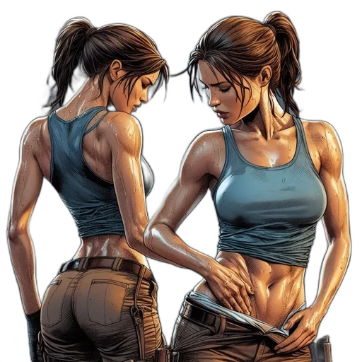comic book art, concept art, photorealistic, cartoon transparent PNG cut-out