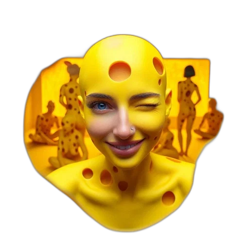 mask, face, crown, creature transparent PNG cut-out