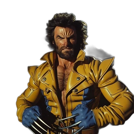 jacket, staff, comic book art, concept art transparent PNG cut-out