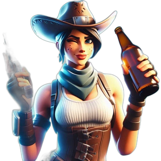 weapon, hat, bottle, jacket transparent PNG cut-out