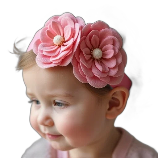 crown, flower, hat, face transparent PNG cut-out